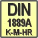 Piktogram - Typ DIN: DIN 1889A K-M-HR